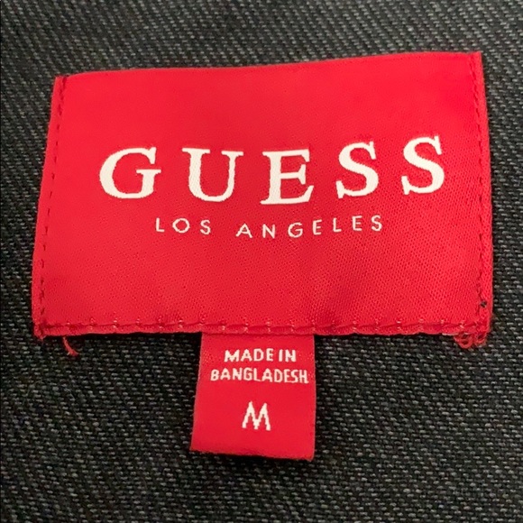 Cropped Guess Jean Jacket - Black - Picture 3 of 4